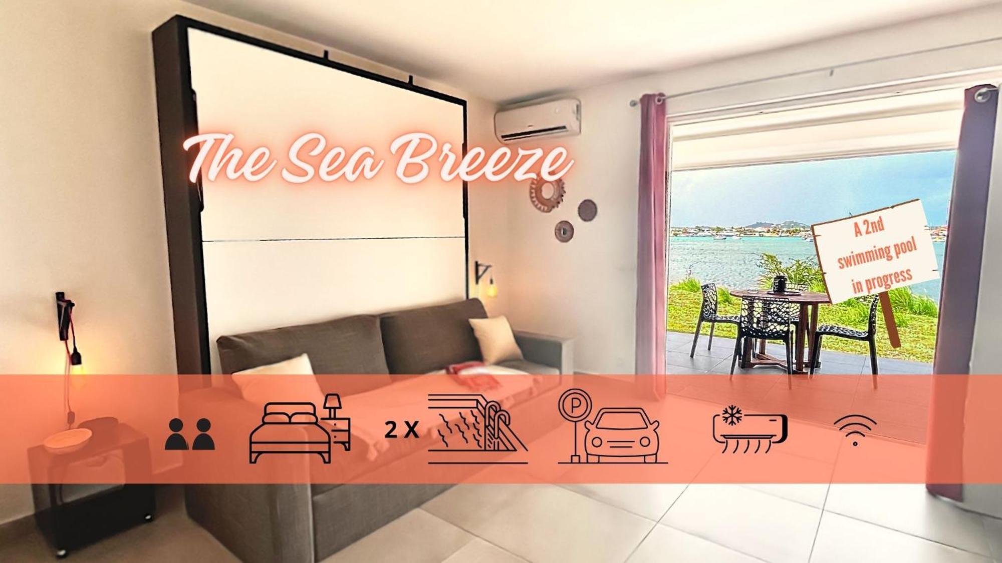 Le Sea-Breeze - Beau Studio Piscine Vue Lagon ماريجوت المظهر الخارجي الصورة